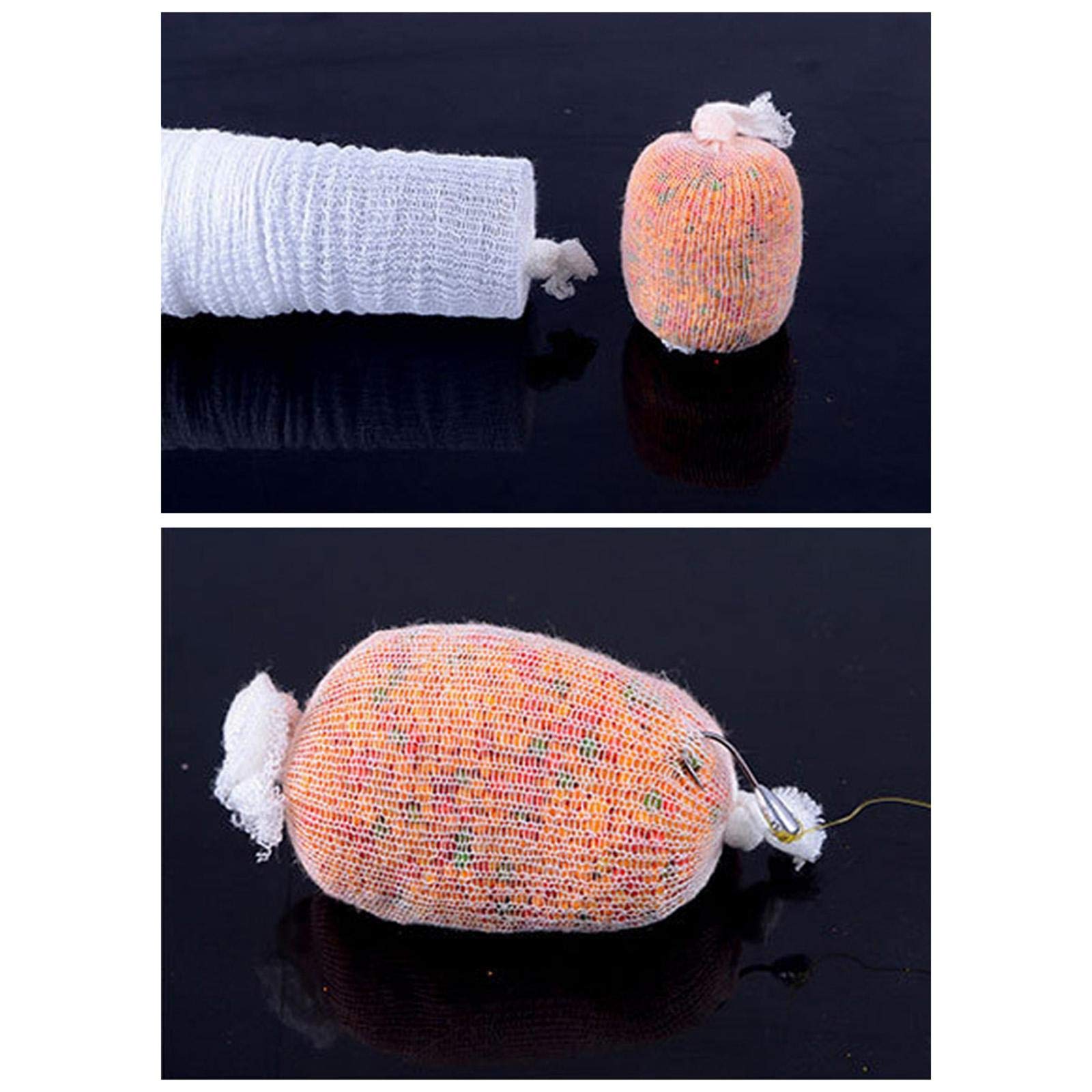 Filet d'appât de pêche PVA soluble dans l'eau - Recharge de sac en maille - 18 mm