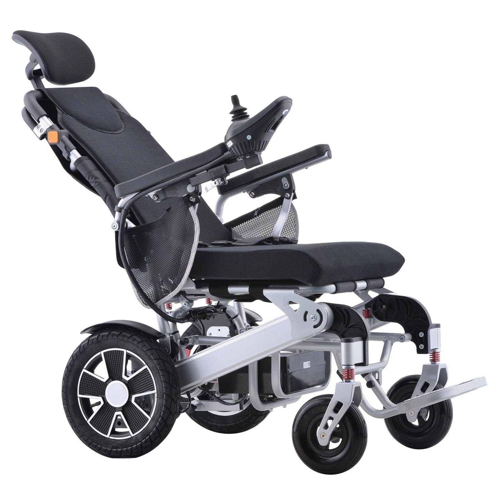 Silla de ruedas eléctrica plegable ligera, hasta 150 kg, plegable automático, ancho del asiento 56 cm, modelo J26R silla de ruedas eléctrica