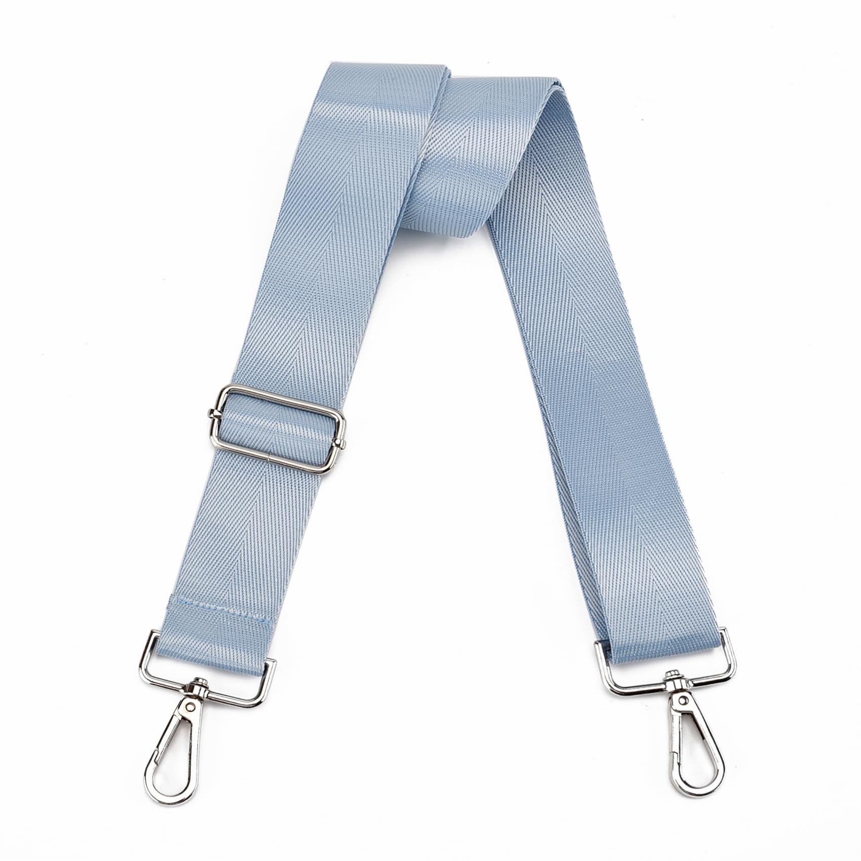 Wide Purse Strap Adjustable Replacement Crossbody Bag Strap Silver Hardware Shoulder Straps