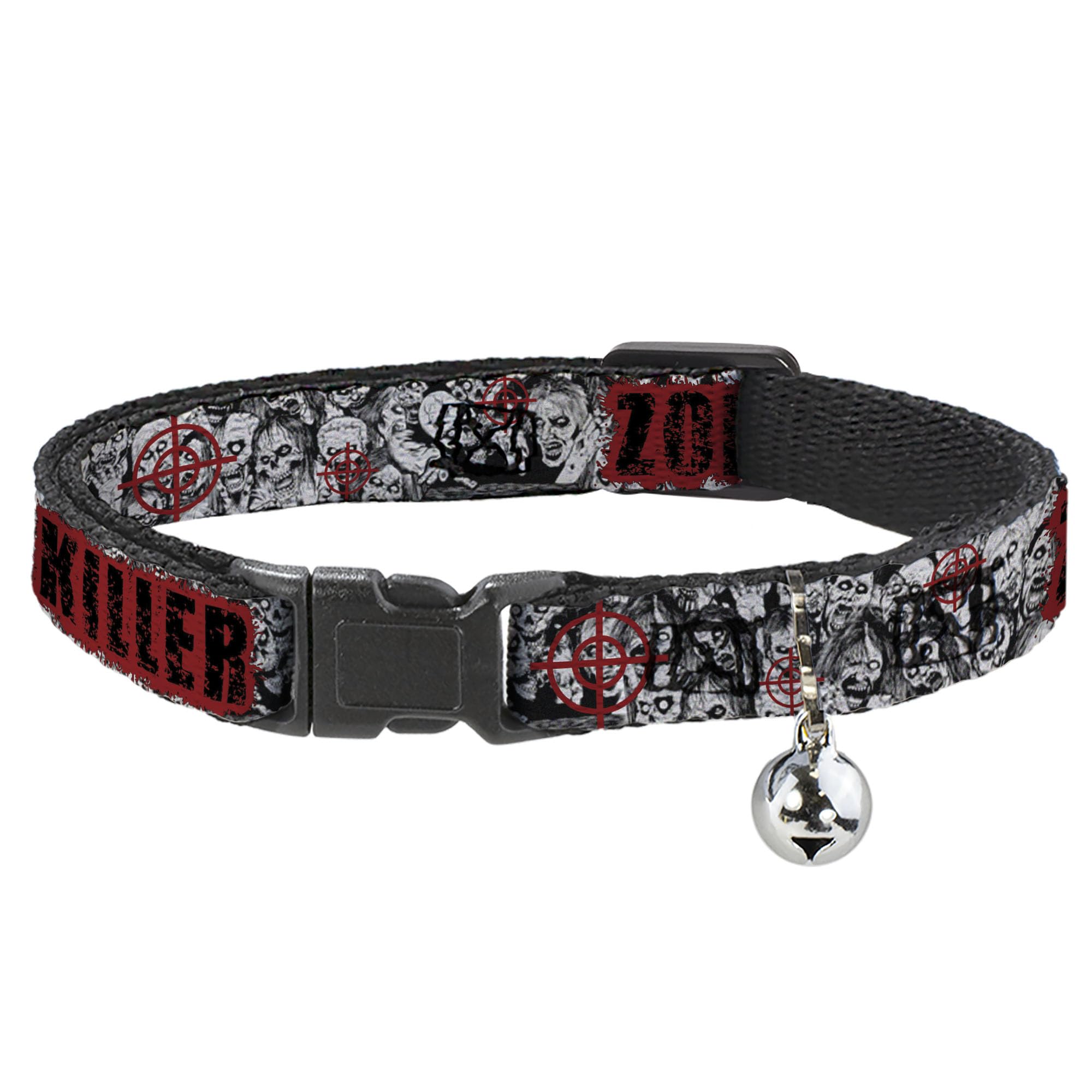 Collar de gato separable antitirones con cierre de seguridad de zombies apilados