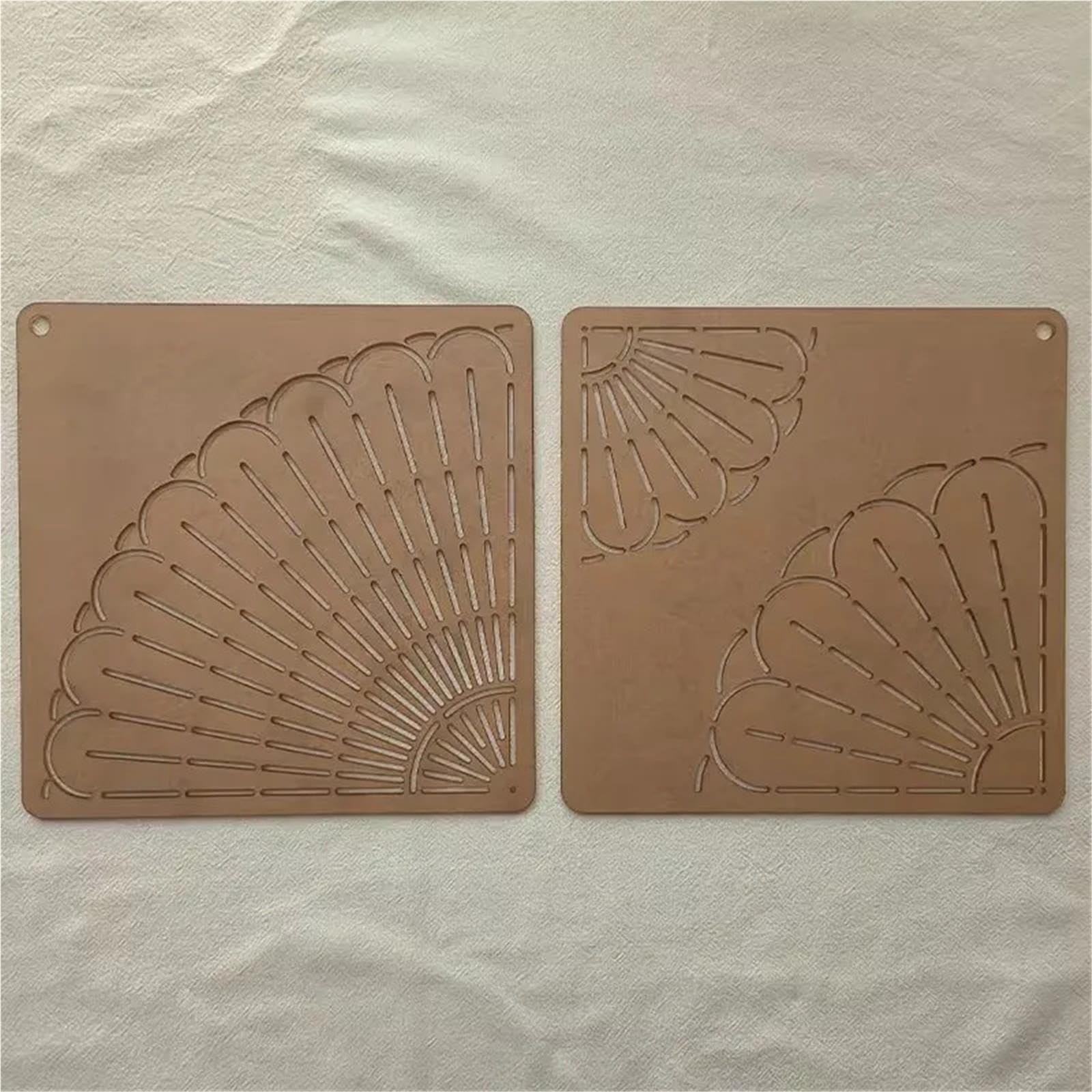 Plantilla De Plantilla Sashiko En Forma De Abanico | For bordado de tela, tallado DIY