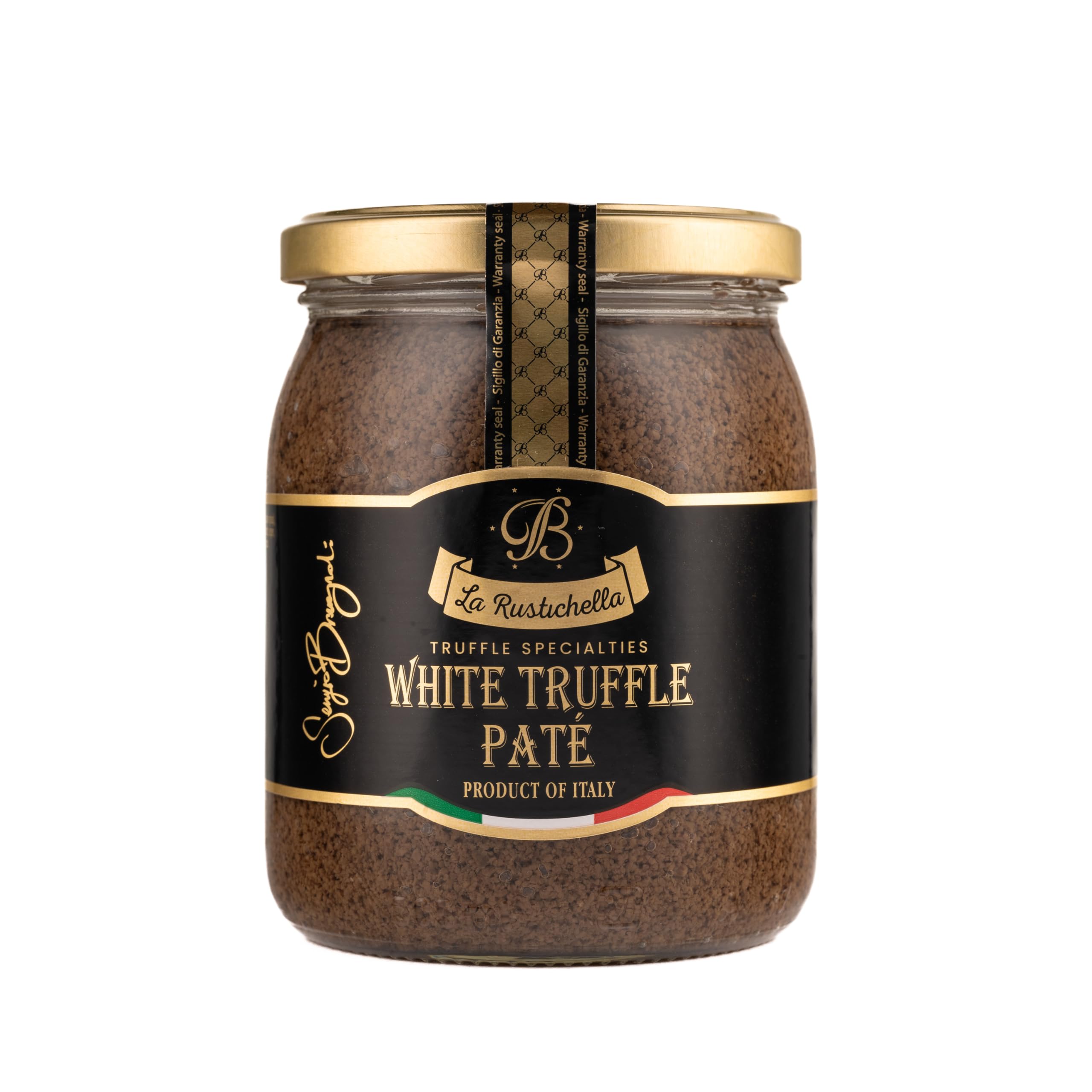 La Rustichella - Paté al Tartufo Bianco 500gr, Vegan, Gluten Free, Cholesterol Free - Prelibatezza Italiana