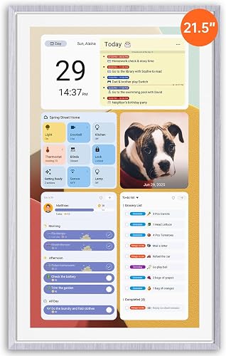 Apolosign 21.5 inch Smart Digital Calendar Dual-Mode electronic Planing Board with Multi-calendar Sync, Electronic Planner & C Chart, Interactive Display for Family Schedules