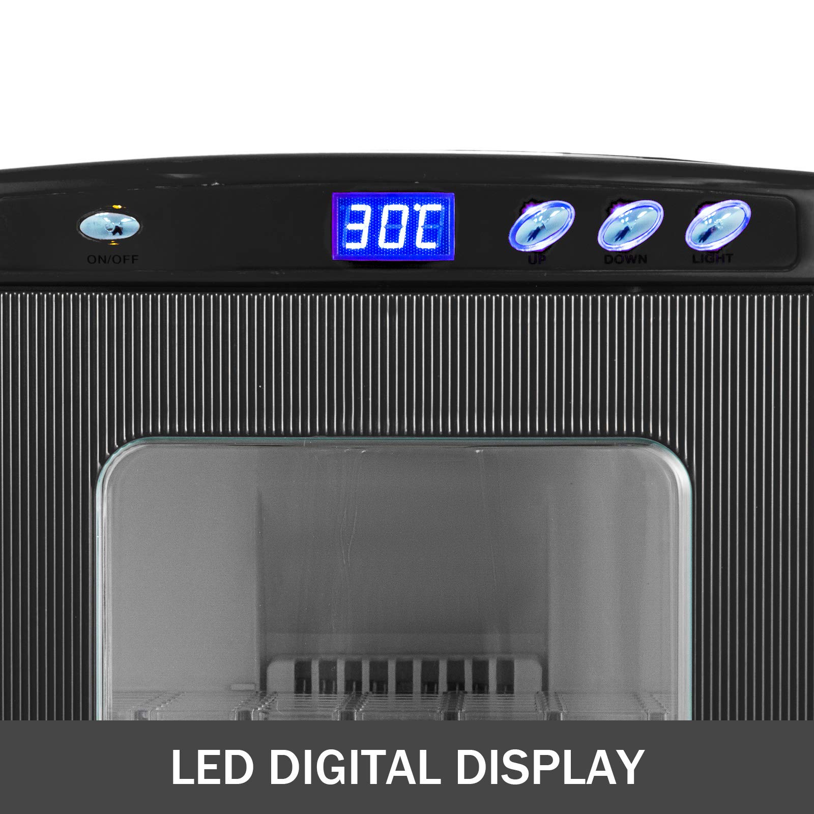 Incubatore per uova di rettile da 25 l, incubatrice per uova di rettile nero da 5 a 60 °C, per riscaldamento scientifico a led per piccoli rettili