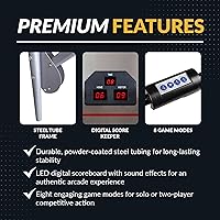 Vista 5 de Hathaway Shot Pro Deluxe - Juego de baloncesto electrónico, color negro