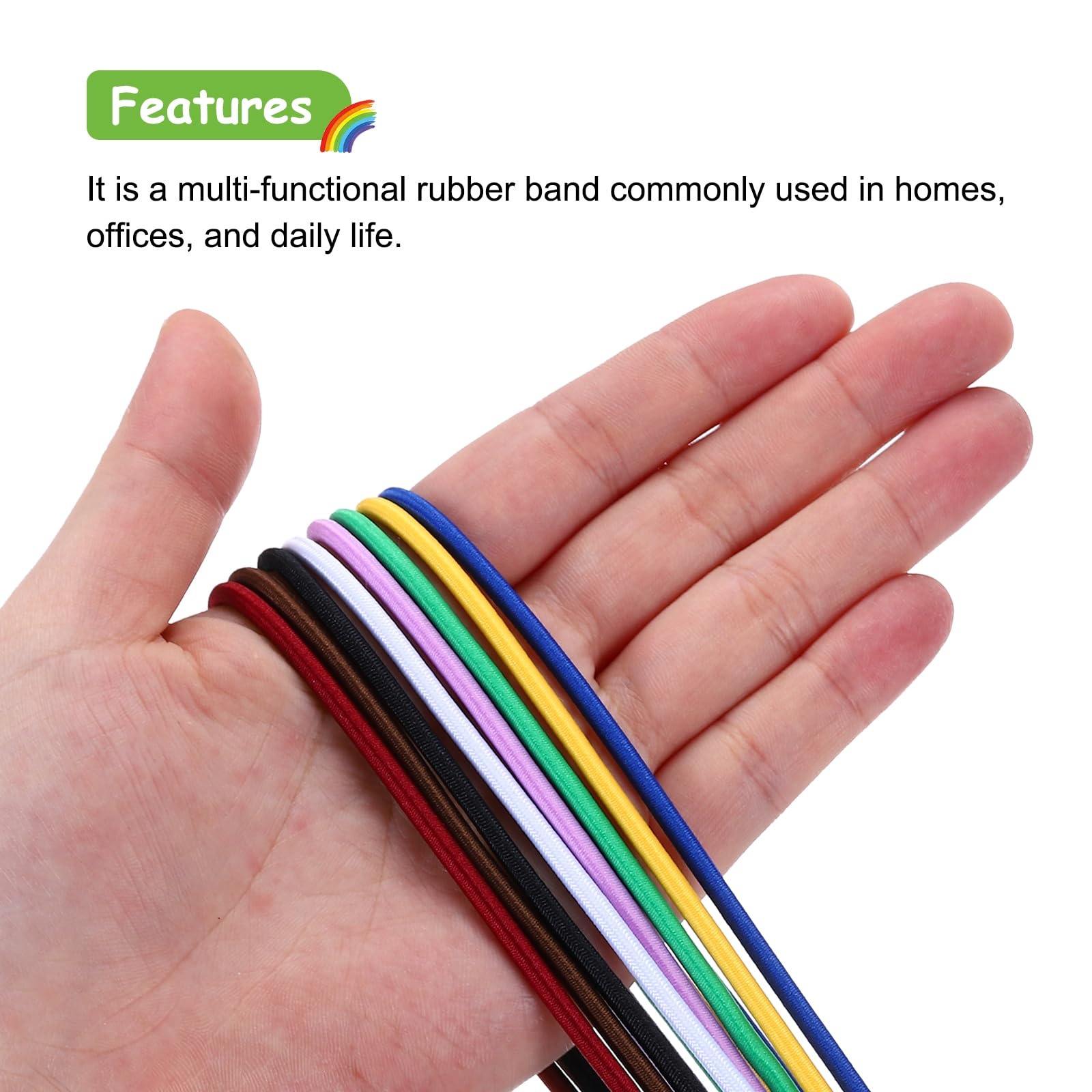 Elastici Per Bidoni Della Spazzatura - Set Di 9, Nero/Blu/Verde, Per 13-30 Galloni - Foto 2