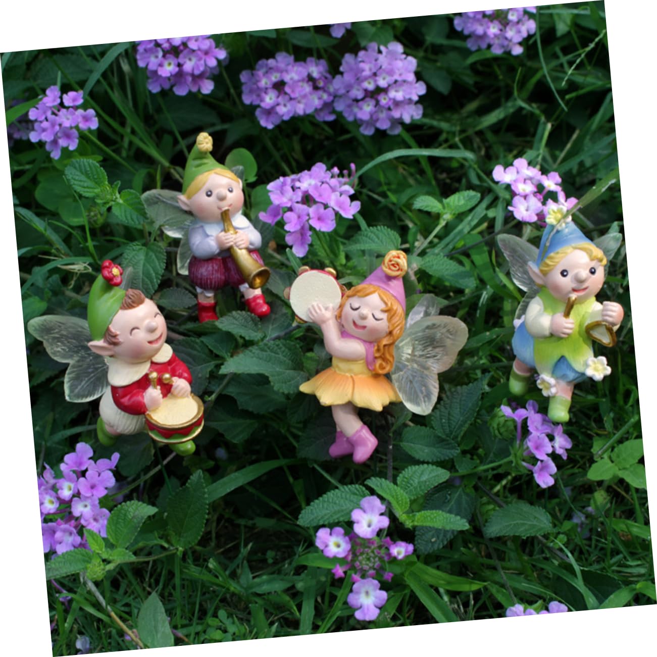 Toyvian 5 Sätze Teiliges Feengarten Figuren Dekorative Gartenstecker Harz Für Blumentöpfe Und Bonsai Charmante Deko Für Terrasse Gartenliebhaber Und Familien 4 Stücke * 5