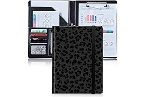 Sddfrhgh PU Leather Padfolio Portfolio Folder with Resume Organizer and Writing Pad...