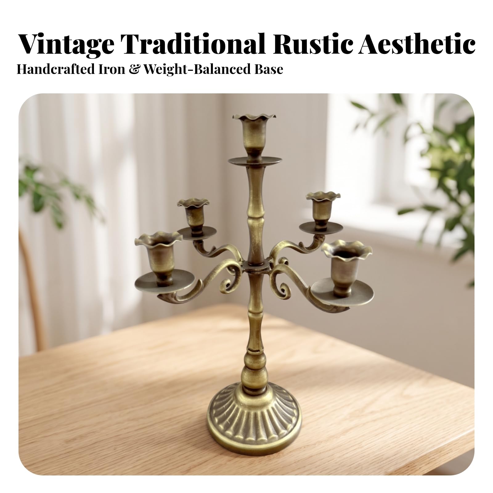 Candelabro in Ferro Sicuro, style to 4