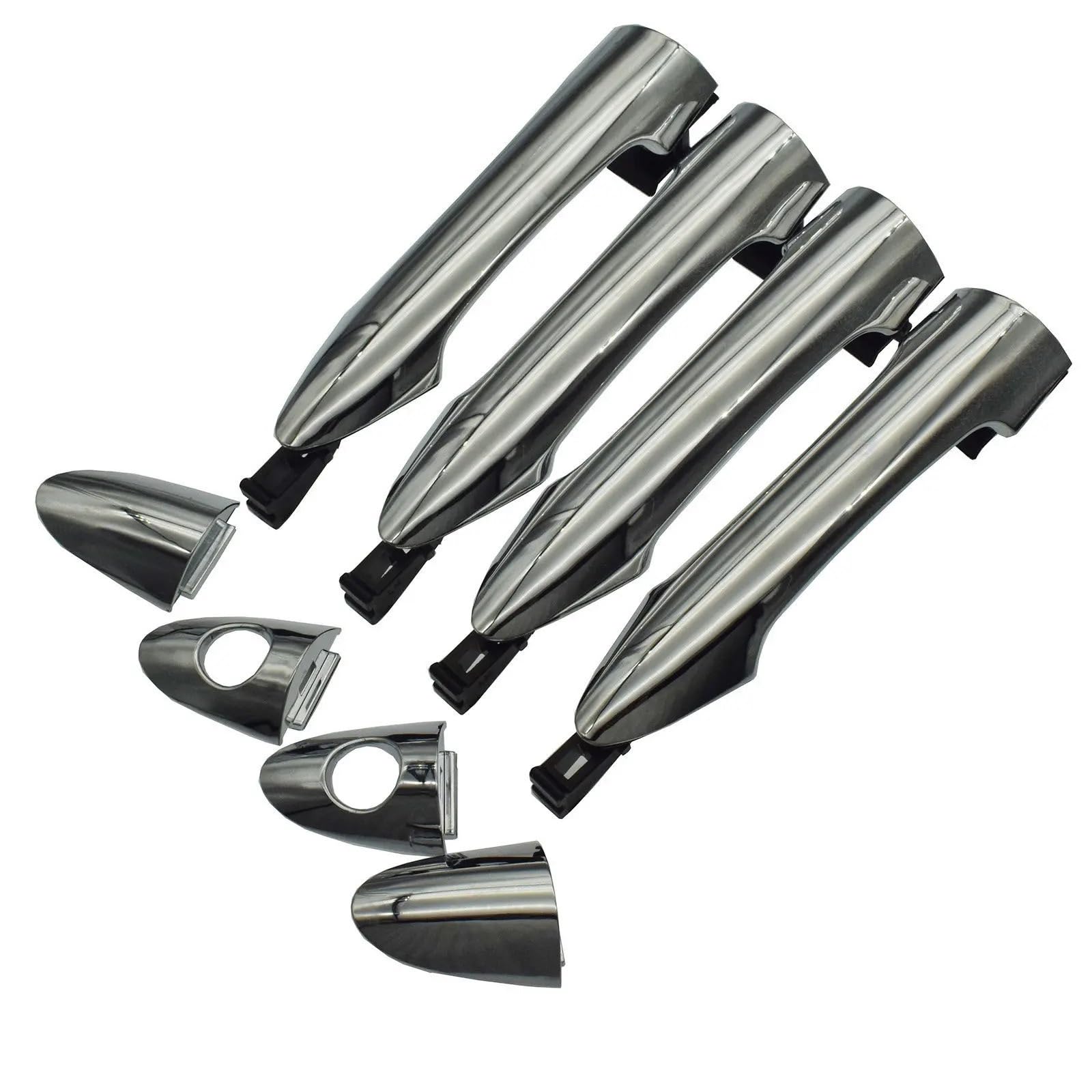 CCQDGMD Chrome Outer Door Handle 82651-1Y000 82661-1Y000 83651-1Y000 83661-1Y000 for Kia for picanto 2011-2016(4 pcs)