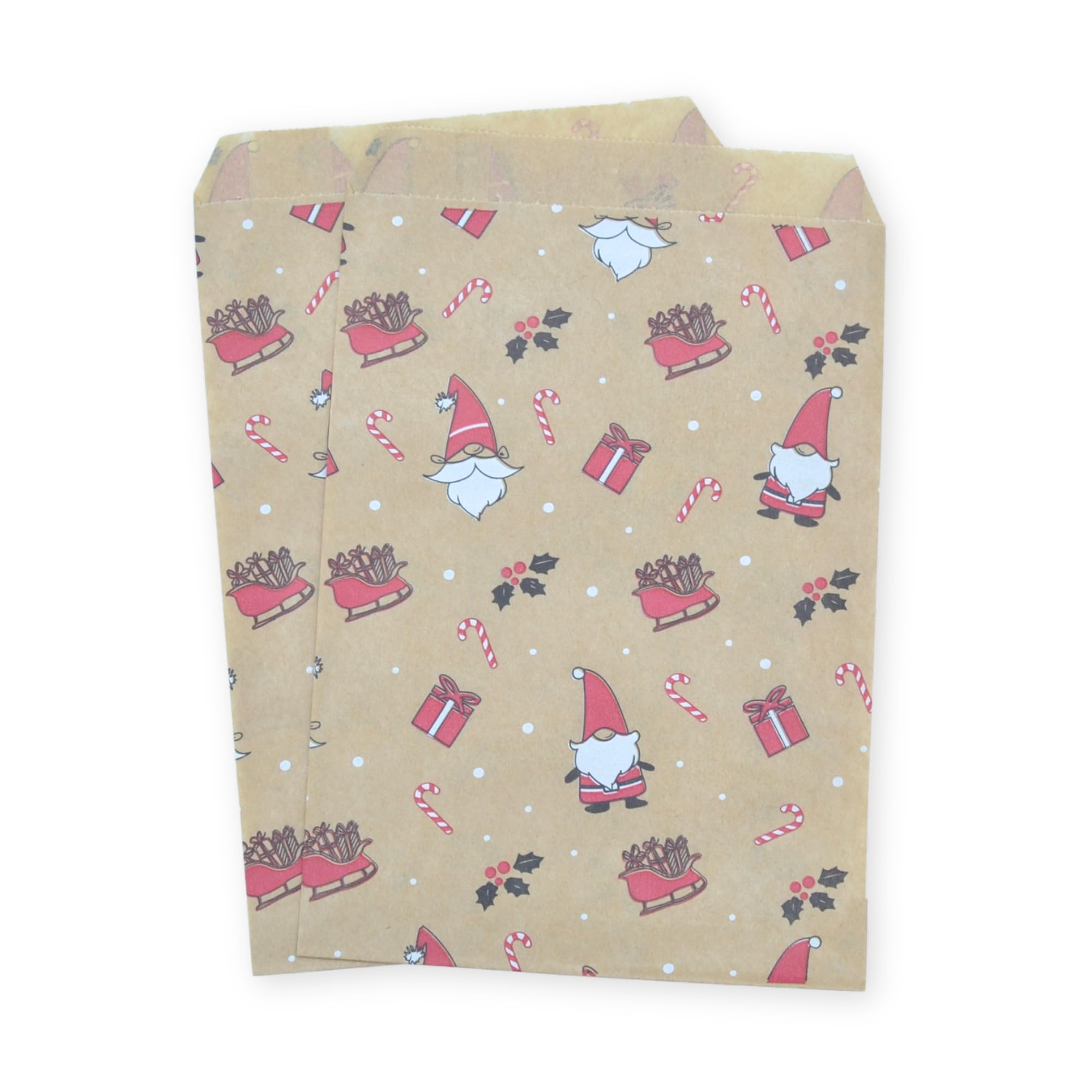 celloexpress 5" x 7" Santa's Sleigh Paper Sweet Bags 500 Pack — image 1