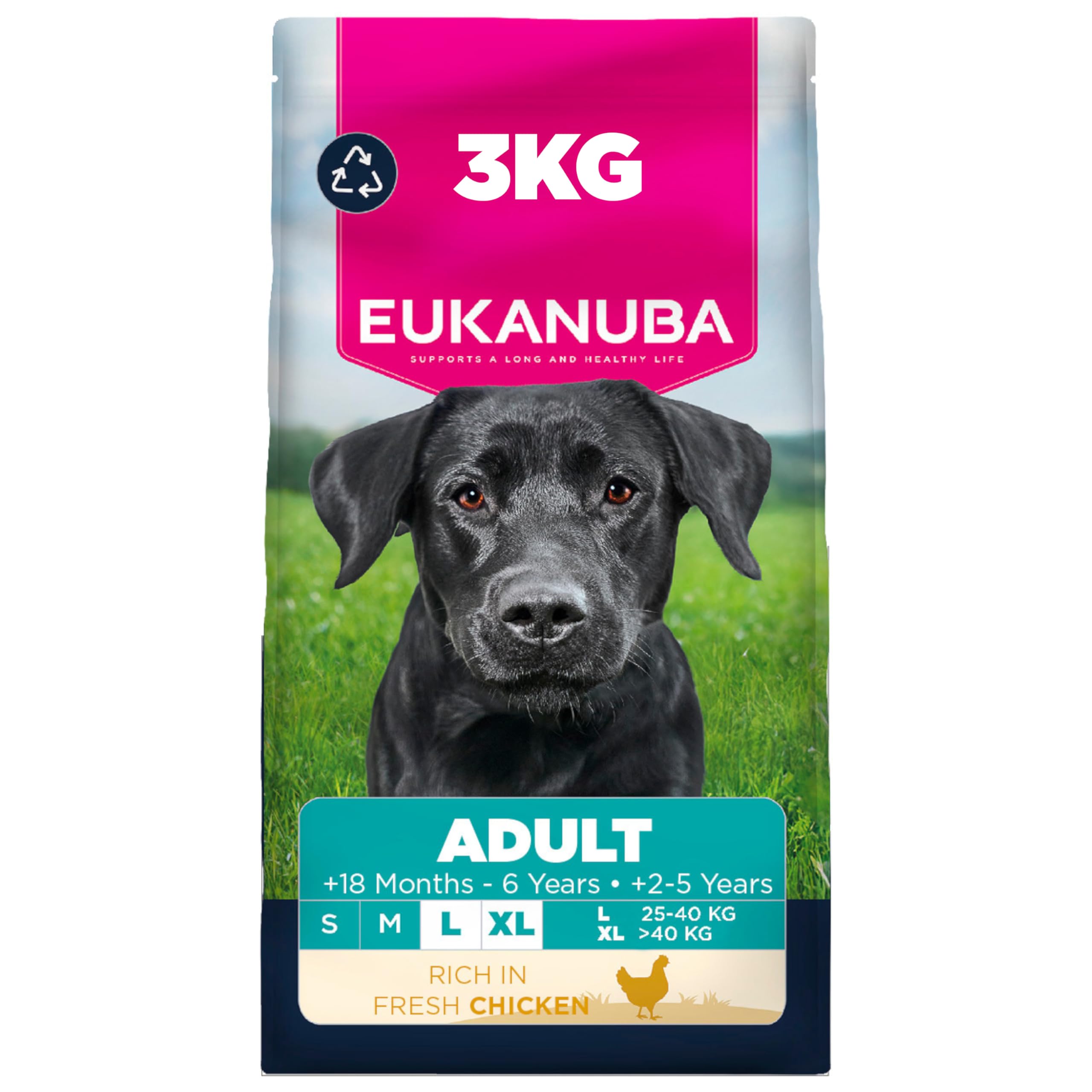 Eukanuba Adult Large Breed Chicken Dry Dog Food 3kg