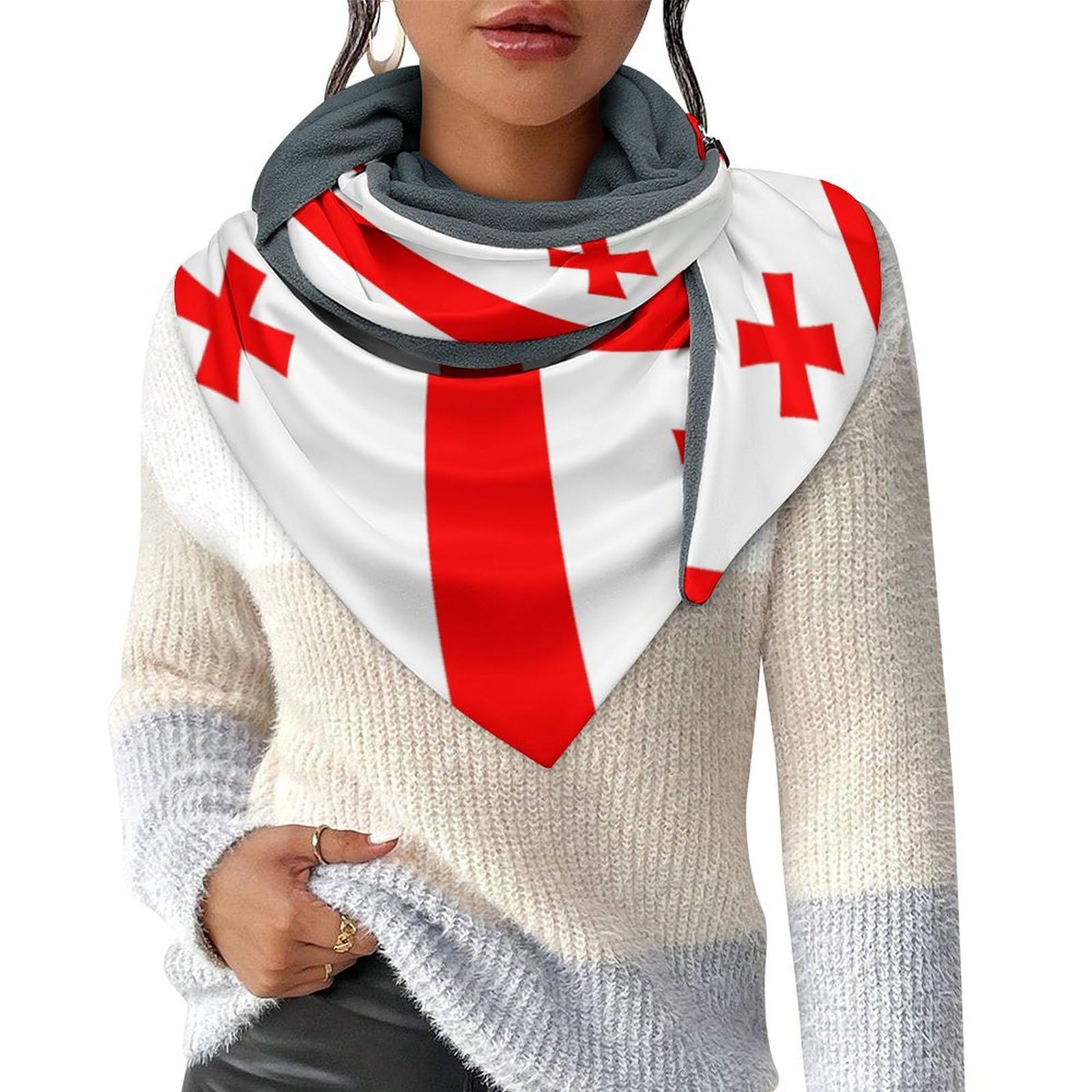 Georgia Georgians Women's Scarf Wraps Neck Triangle Scarf Decorative Clothing Accessories 61