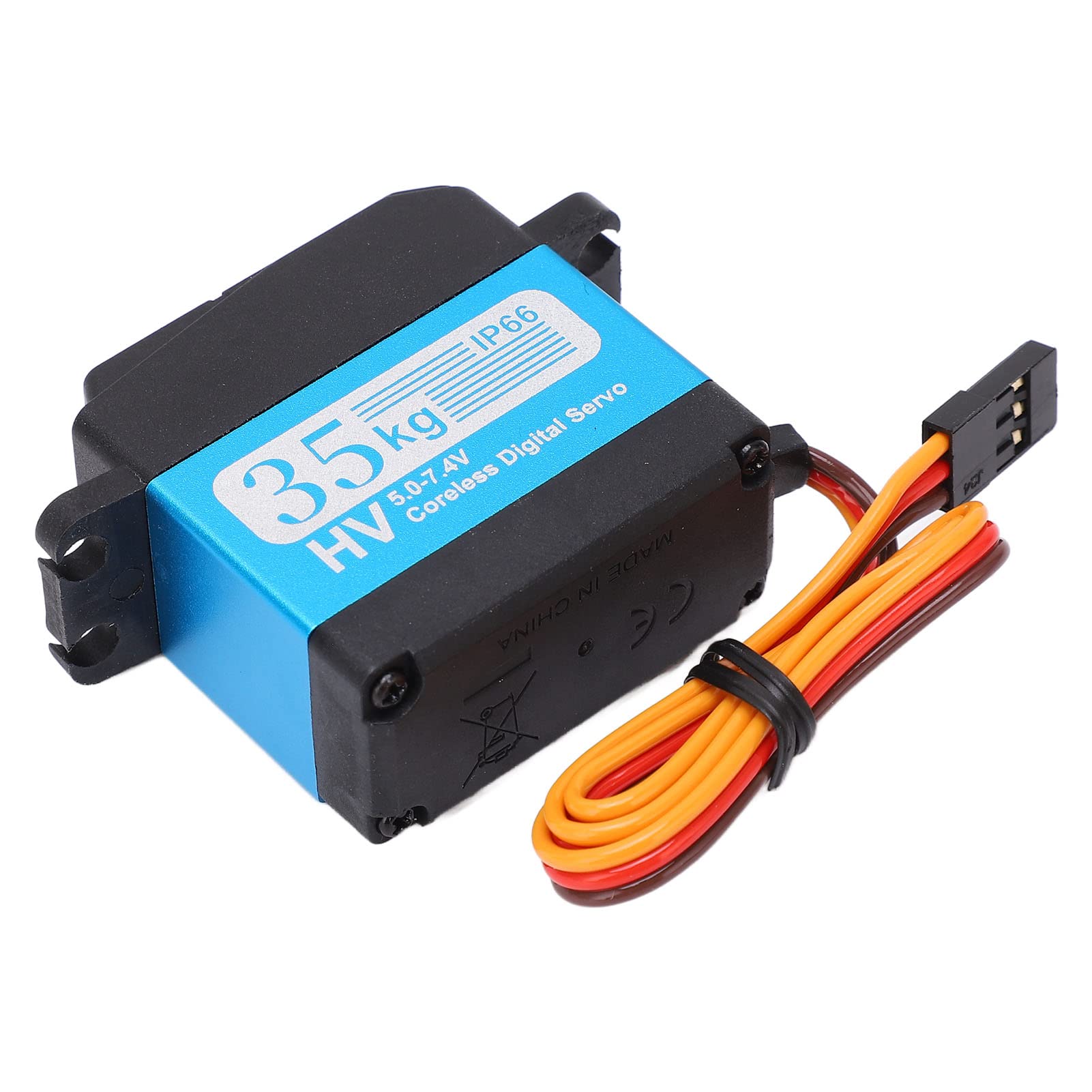 HOBBYFANS 35 kg Edelstahl RC Digital Servo Wasserdicht Digital Lenkgetriebe Servo für 1/10 RC Auto Boot Roboter