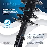 Vista 197 de Detroit Axle - Kit de suspensión delantera de 10 piezas para Chevy Aveo Aveo5 Pontiac G3 Wave 2 Ready Struts Assembly 2 Enlaces de barra