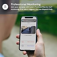 Vista 8 de Luna Doorbell Camera Wireless, AI Human/Package Detection, Instant Alerts, Night Vision, 2-Way Audio, Battery/Wired Powered, Cloud Storage, 2.4GHz