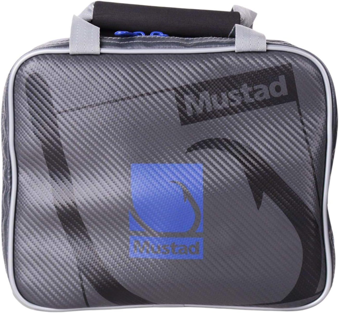 Rigger-Tasche, wasserdichte 500-Denier-Plane mit Wasserdichten Reiverschlssen, Einhandgriff aus Neopren, grau/Blau
