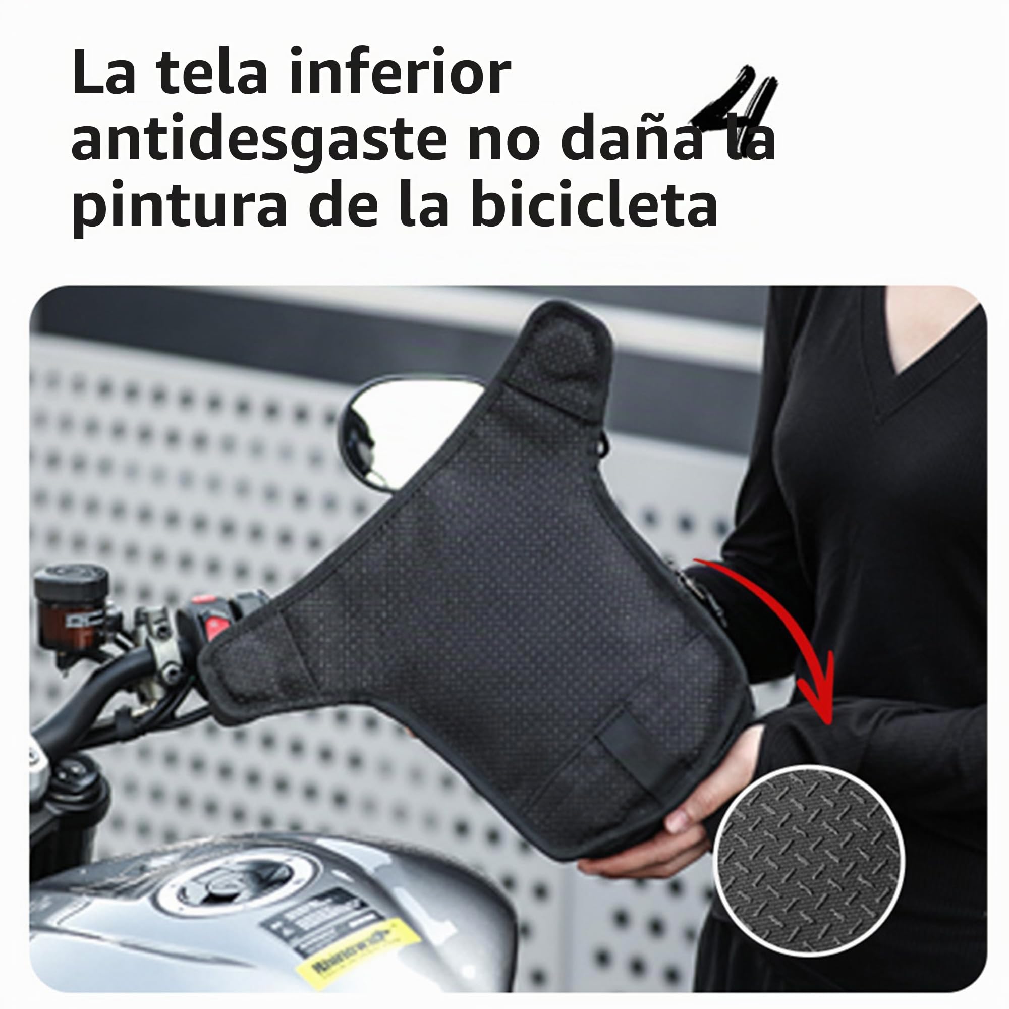Rhinowalk Bolsa para depósito de motocicleta 2.4L con imán y correas – Bolsa para pierna, bolsa en el pecho, bandolera con compartimento para smartphone y funda impermeable