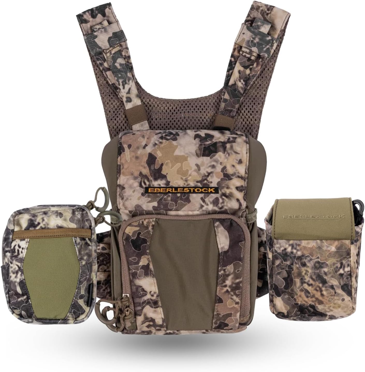 Eberlestock Recon Modular Bino Pack (Large), Rangefinder Pouch, and Utility Pouch Bundle - Skye - Advanced Binocular Harness System with Customizable Attachments