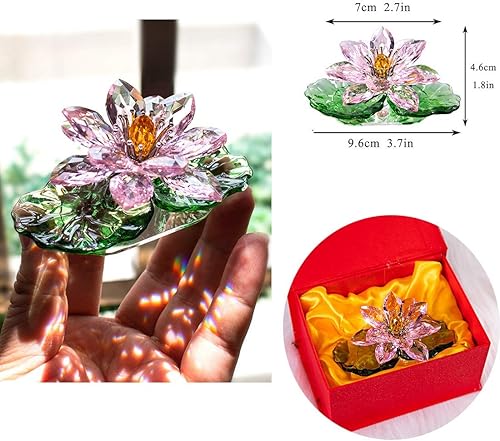 Miniatura 7 de H&D HYALINE & DORA Hecho a mano de cristal de cristal Fengshui pisapapeles decoración del hogar regalo