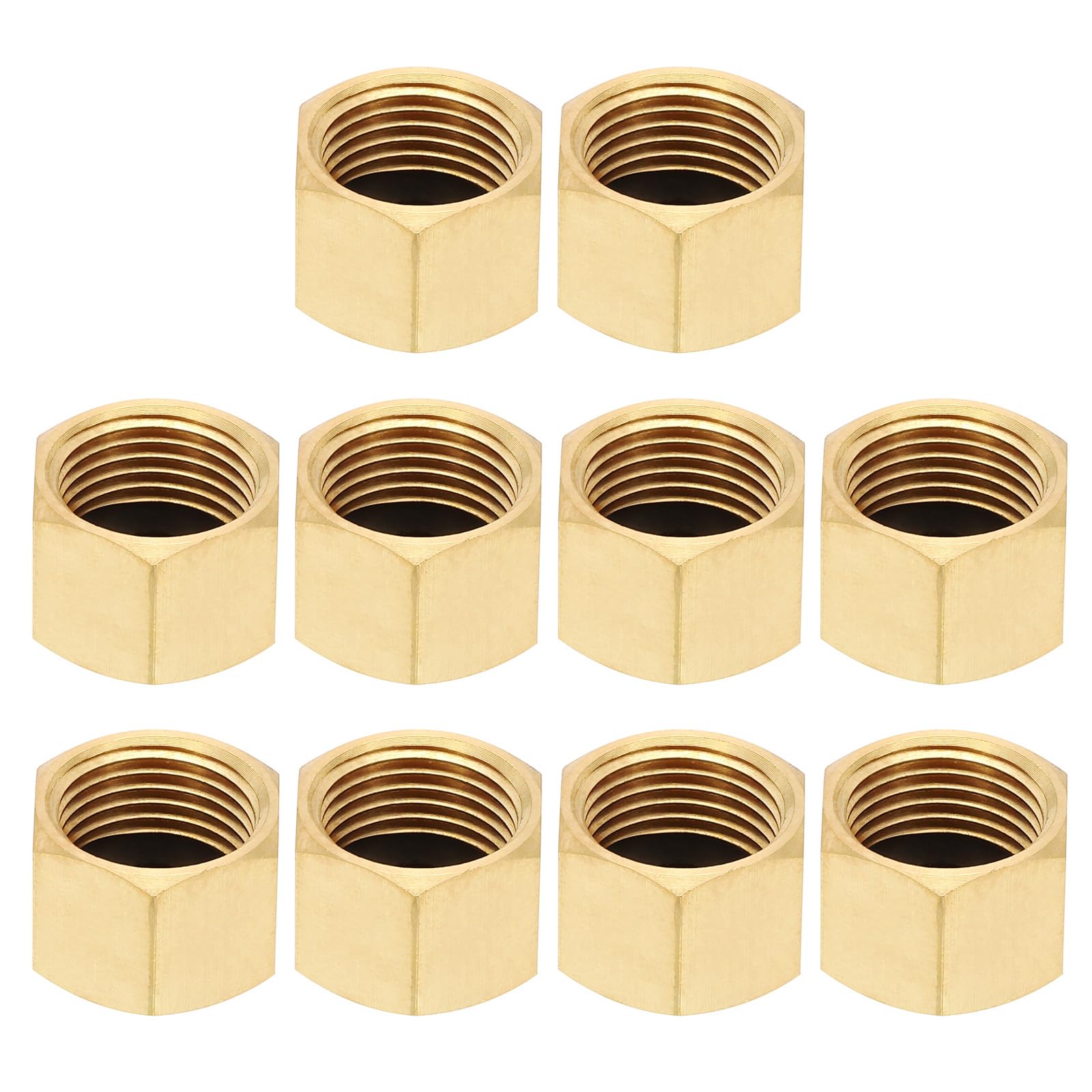 Tapones 3/8 NPT hembra de latón con junta de goma para tuberías y grifos PATIKIL