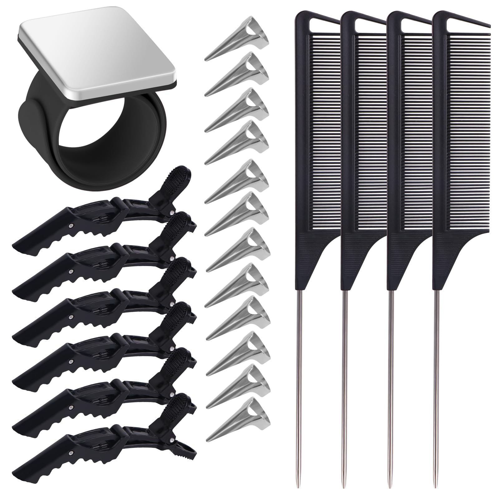 Photo 1 of 23 Pieces Hair Braiding Tools Set, Hair Parting Tool, Parting Comb