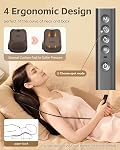 3D Deep Back Massager with 3 Heat Levels– Up & Down Kneading Shiatsu Massager, Electric Lower Back Massage Pillow for Home Use, Office, & Car, Gifts for Women& Men Mom Dad (Brown)