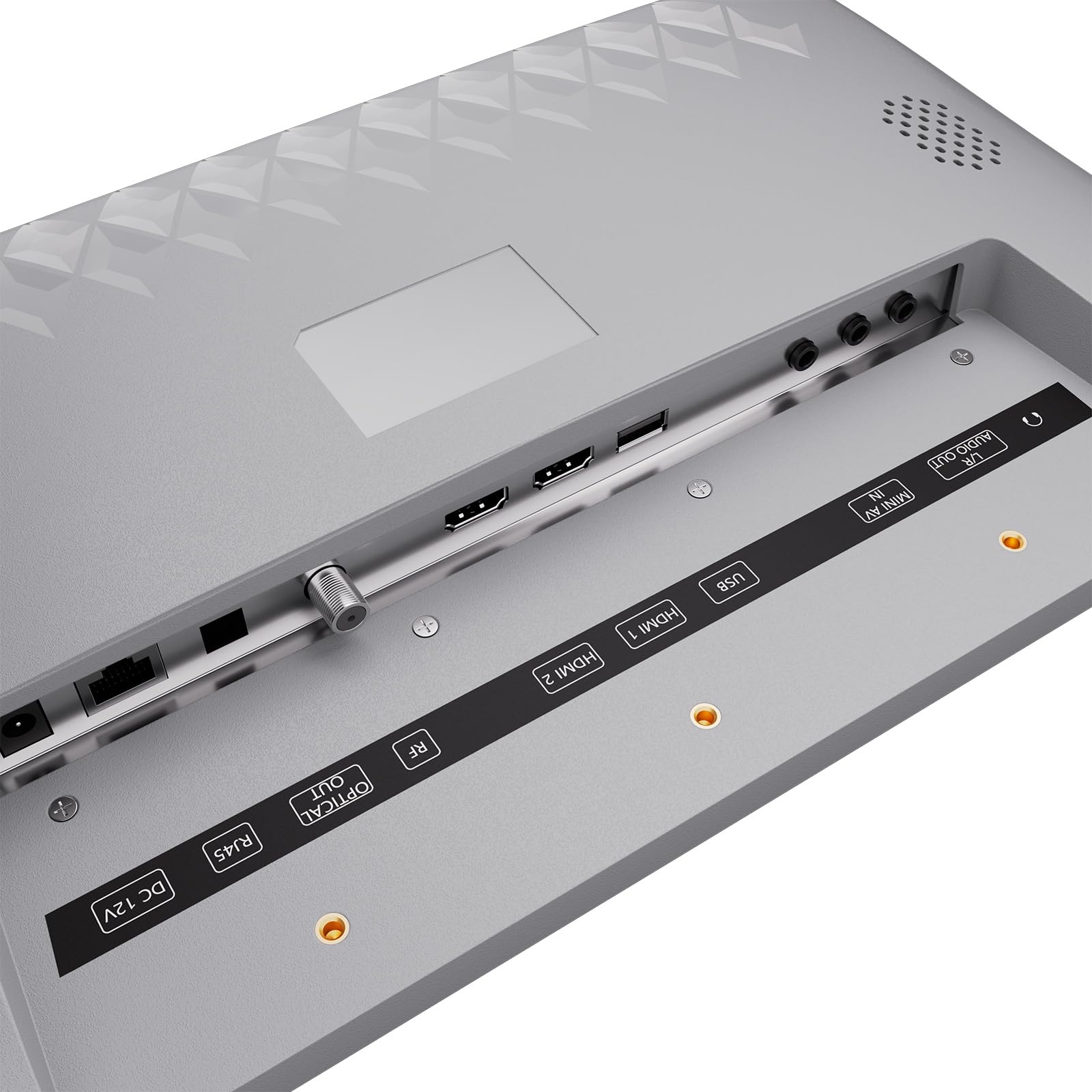 SYLVOX Televisor de Cocina, Mini Smart TV de 15.6 Pulgadas, 1080P Full HD Bajo Armario con Google TV y Sintonizador DVB-C/T2/S2, Televisor Compacto de 12V para Cocina, Habitación Infantil y Lavandería