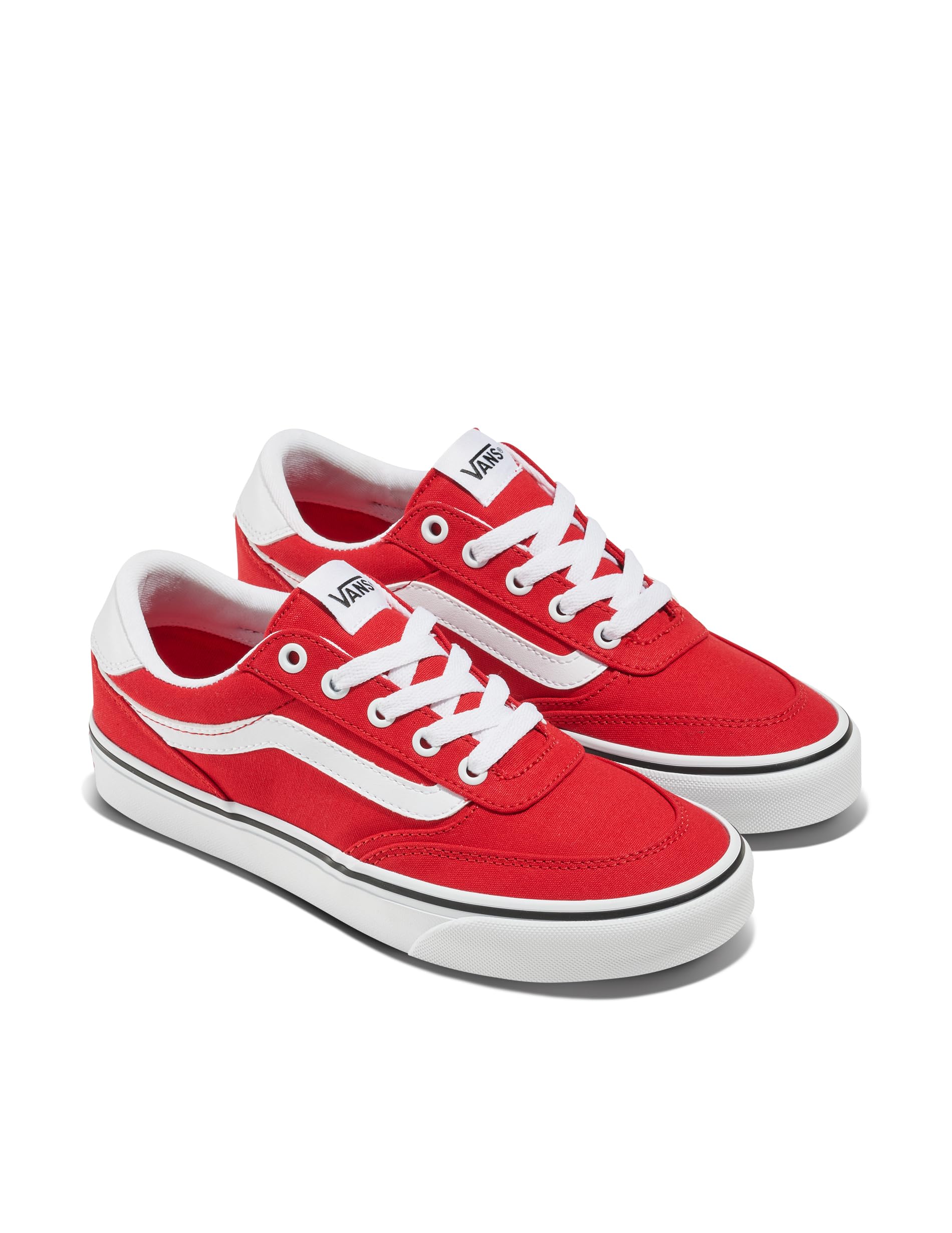 Vans Womens Brooklyn Ls Shoe | Low-top Sneakers for Everyday Wear, Walking, Work & Fashion: 8 Canvas Sunset Ruby