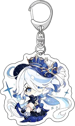 Rainteam Llavero de animación acrílico, llavero Genshin Impact, colección para fanáticos