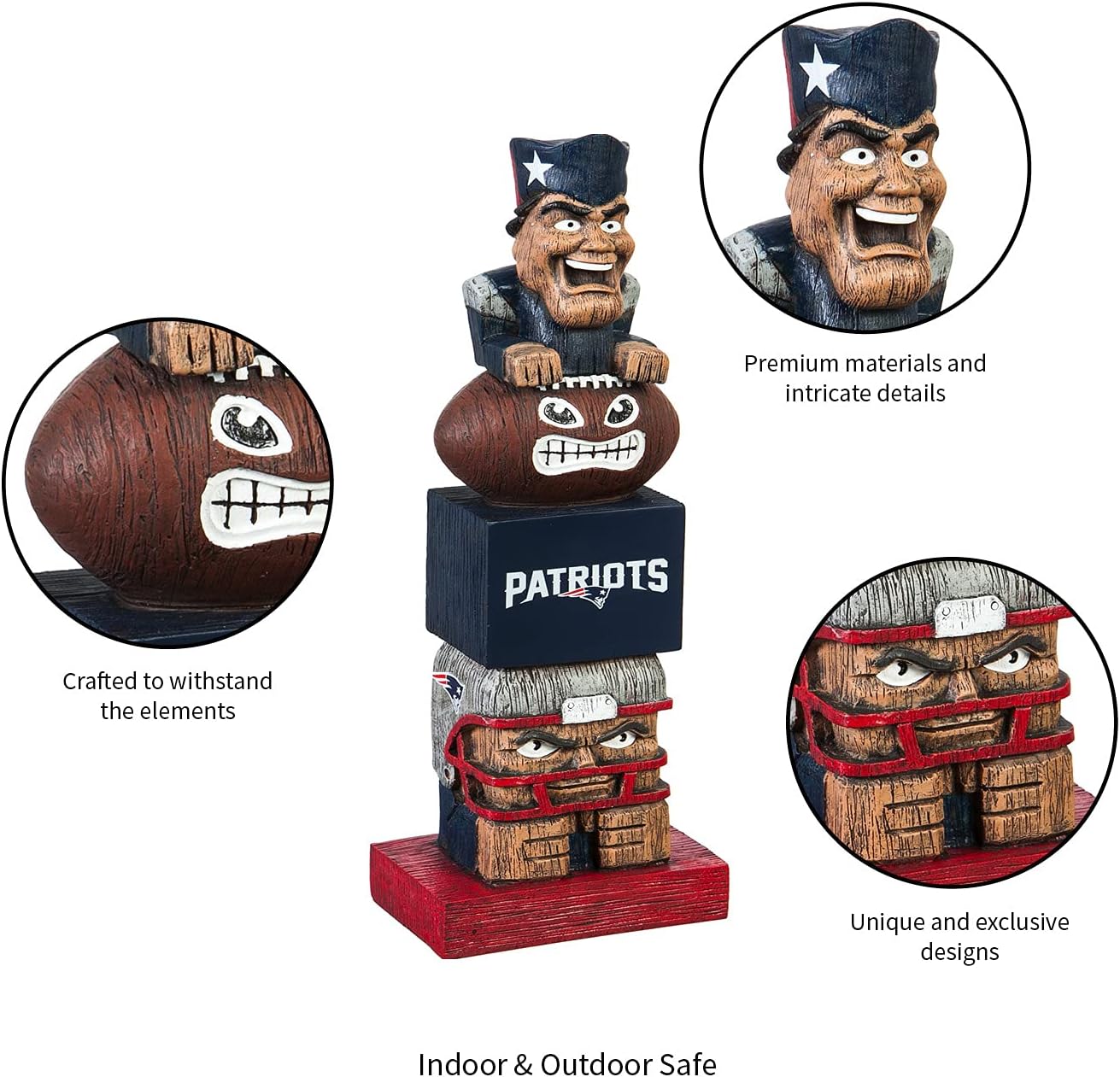 Team Sports America NFL Unisex NFL Tiki Totem