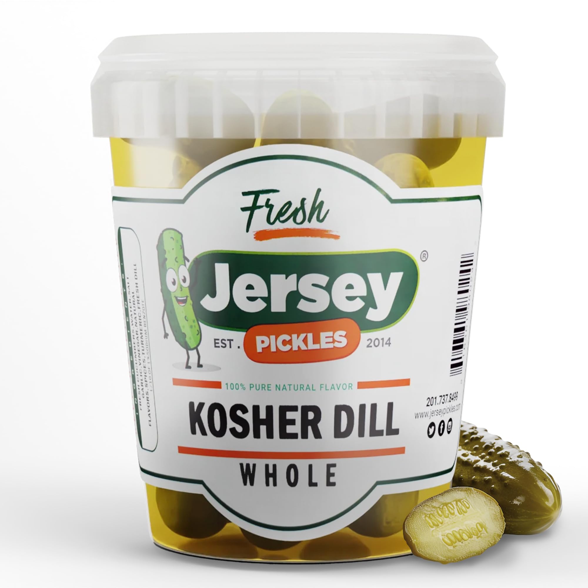 Amazon.com : Jersey Pickles - Kosher Dill Whole (Quart) - Fresh