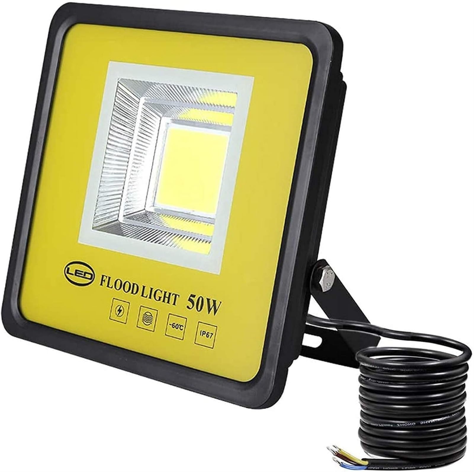Led Floodlight Outdoor, 6000K Daylight White Super Bright Flood Light,
