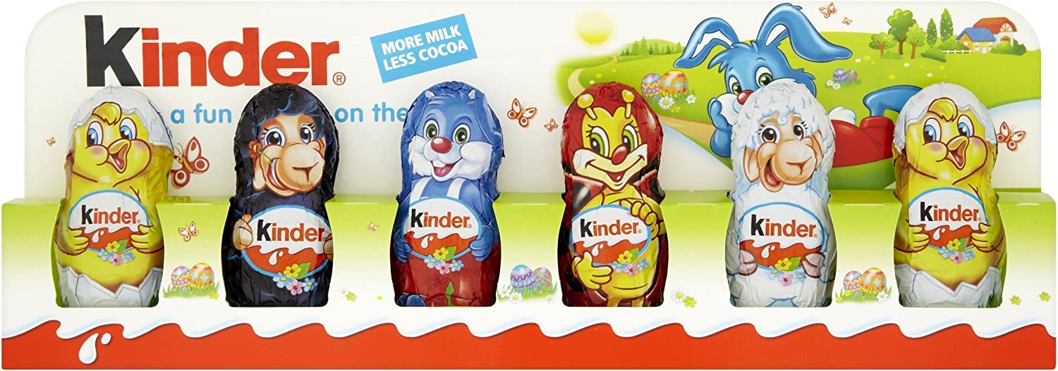 Kinder Milky Chocolate 6 Mini Figures, 6 x 15g