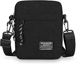 Bolsas transversais para homens e mulheres, bolsa de ombro de viagem, carteira de celular, pequena bolsa carteiro casual para trabalho, trilha, viagens