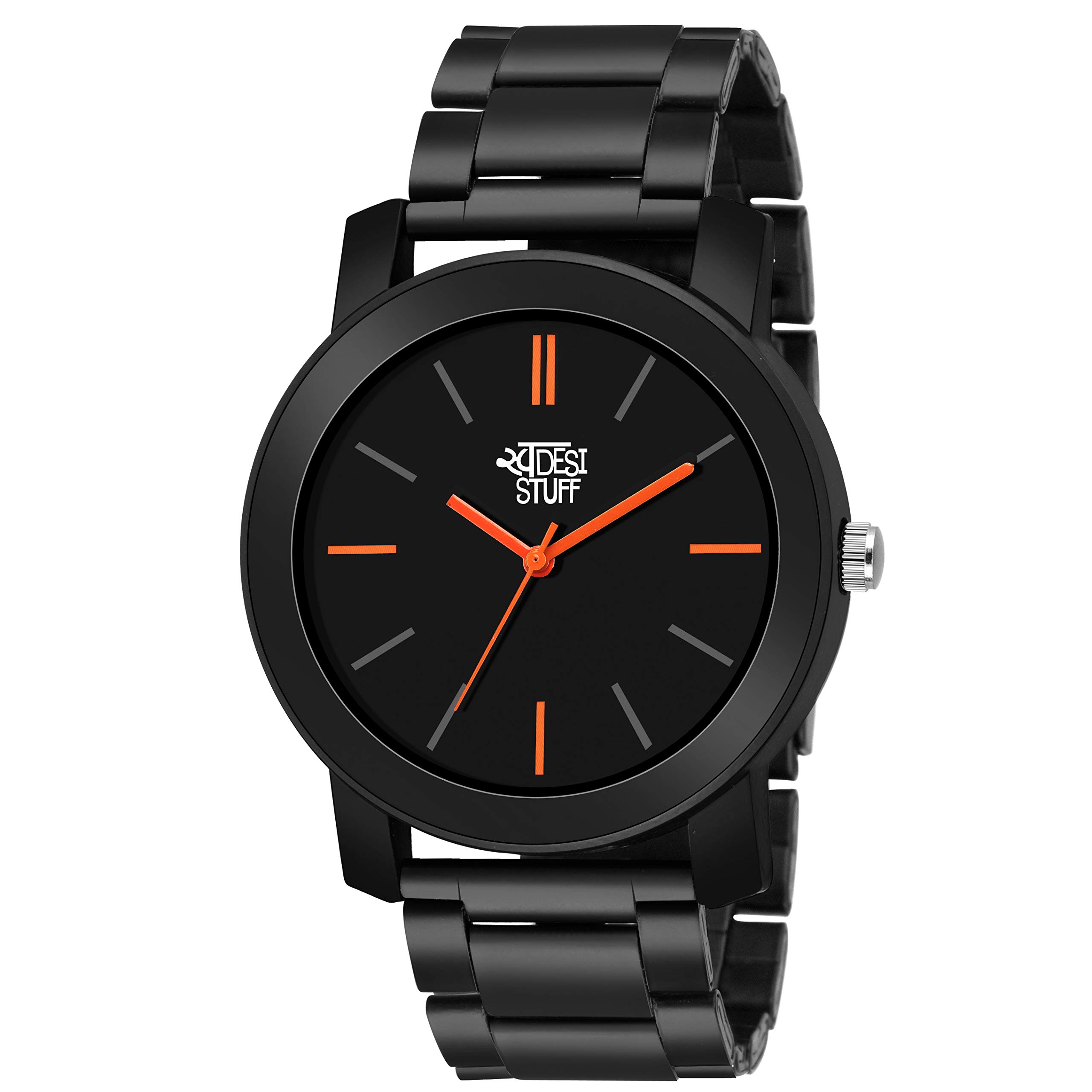 SWADESI STUFF Analogue Black Dial Metal Strap Watch for Men and Boy (B07MXNMSS6) Amazon Price History, Amazon Price Tracker