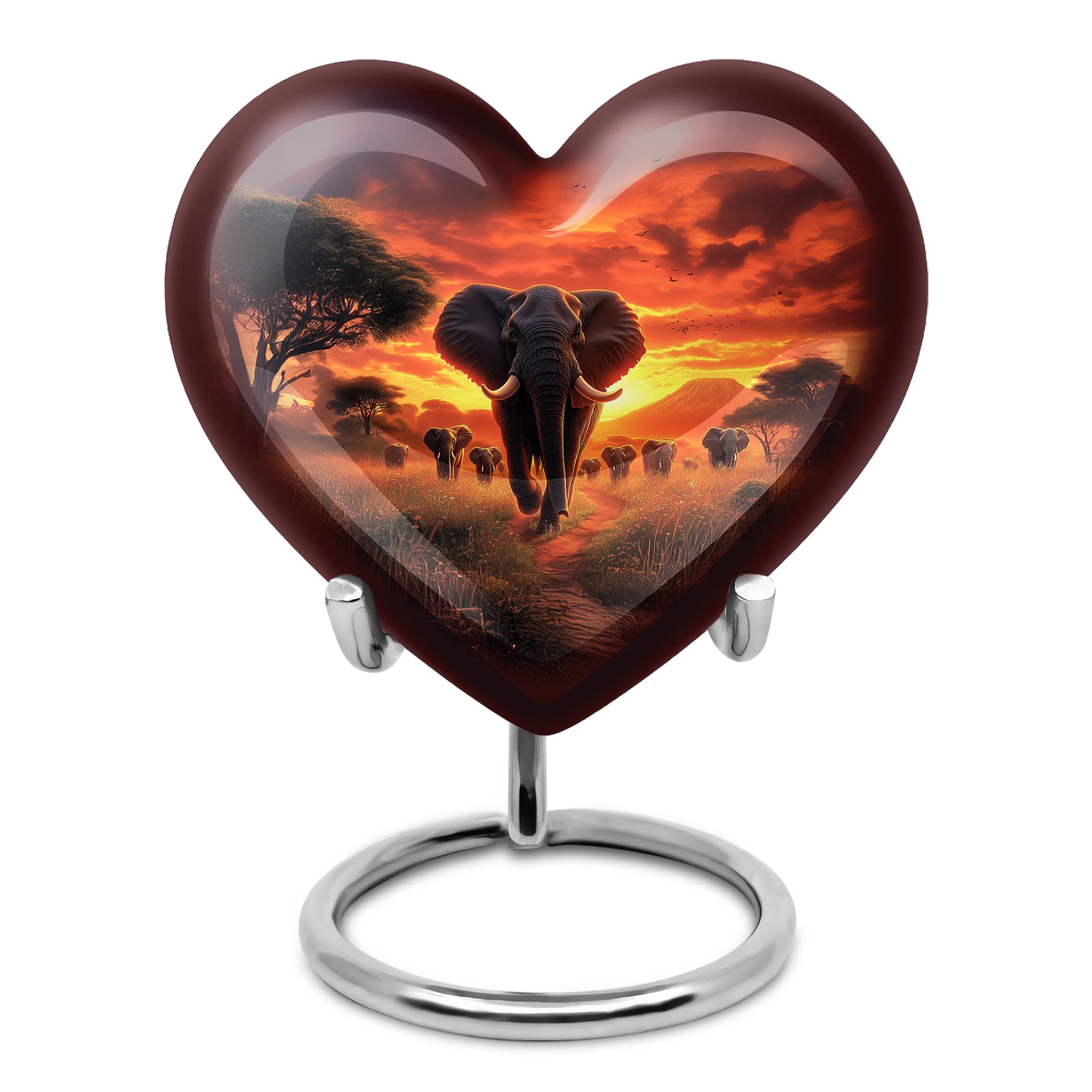 Elephant Mini Keepsake Urns Human Remains Urn Little Urns for Ashes 3 Inch