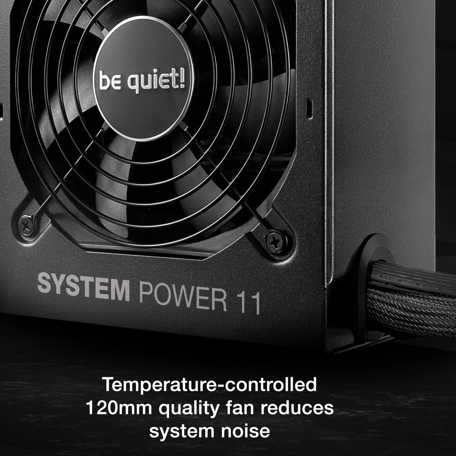 be quiet! System Power 11 550 W Zasilacz, zasilacz ATX 3.1, pełna obsługa kart graficznych PCIe 5.1, wentylator be quiet! 120 mm, mocna linia 12 V, przetwornica DC/DC, efektywność 80 Plus® Bronze