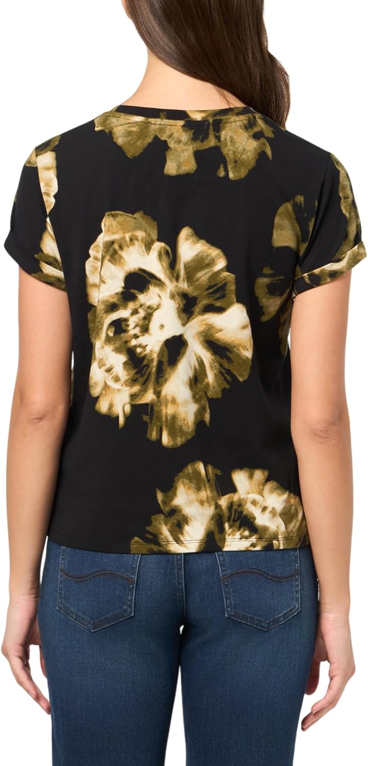 DKNY Womens Lounge Cotton Stretch Knit Top - Image 2