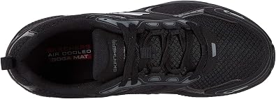Skechers Men's Go Run Consistent-Performance Running & Walking Shoe Sneaker, Black/Charcoal, 7 X-Wide