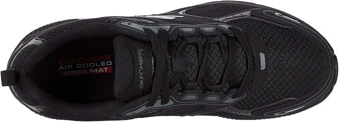 Skechers Men's Go Run Consistent-Performance Running & Walking Shoe Sneaker, Black/Charcoal, 7 X-Wide