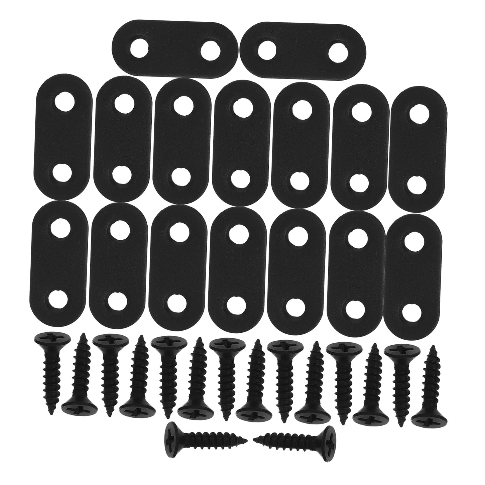 Mipcase 80 Sets Wooden Furniture Connectors Flat Metal Plates Metal Bracket Set Strong Shelf Brackets