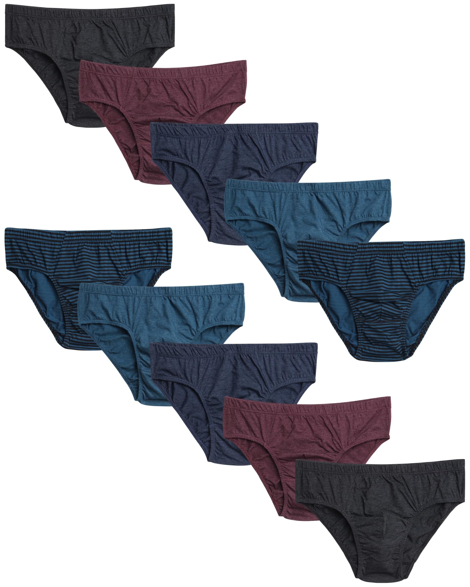 Van Heusen Men’s Underwear Low Rise Briefs with Contour Pouch 5 Pack