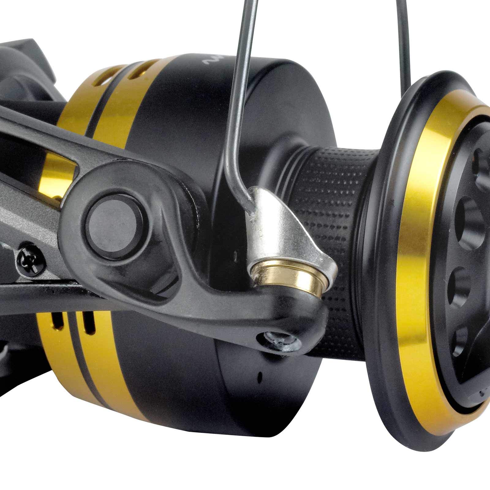 Black Cat Black Passion FD 50 – Mulinello Da Pesca In Alluminio Per Siluro E Spinning – Freno 6,5 Kg – 5 Cuscinetti – Rapporto 5,0:1