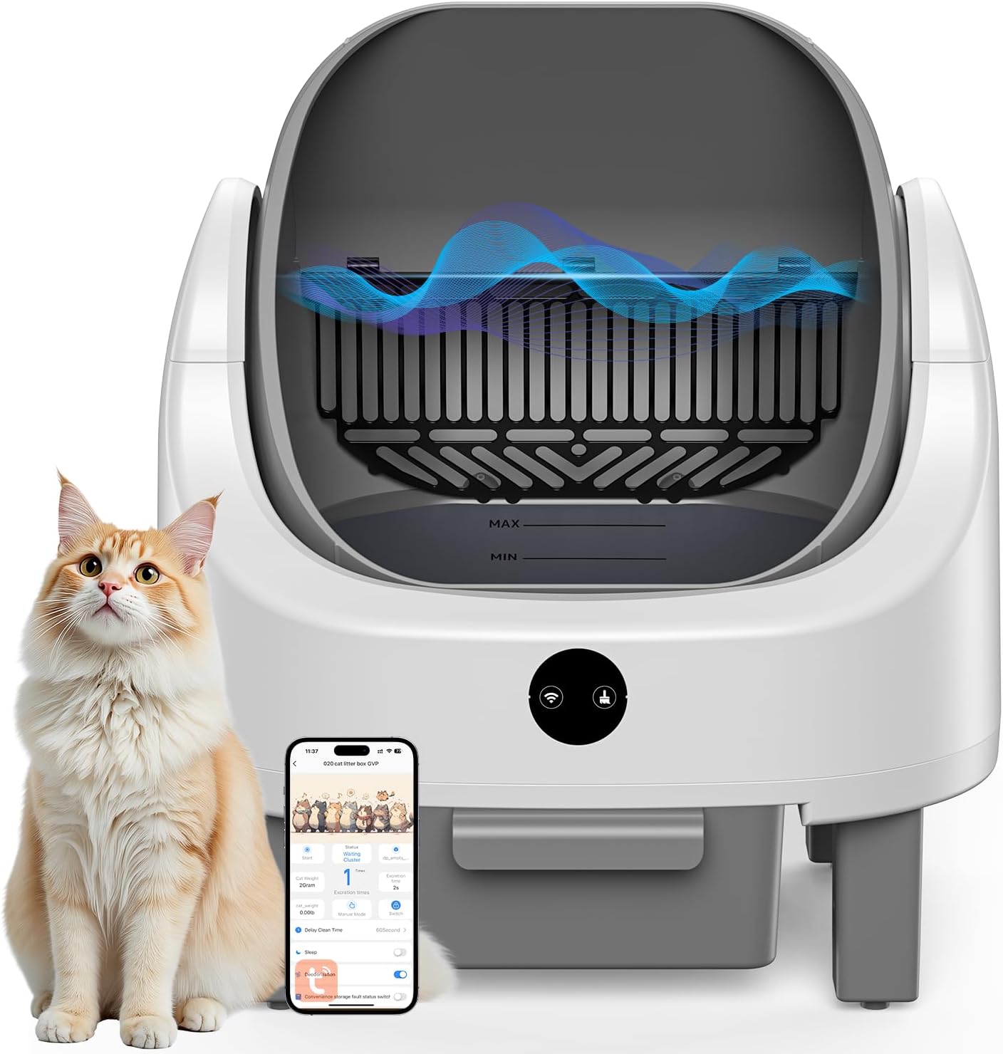Amazon | Aoruefar 猫 トイレ自動 新型アップグレード全自動猫用トイレ