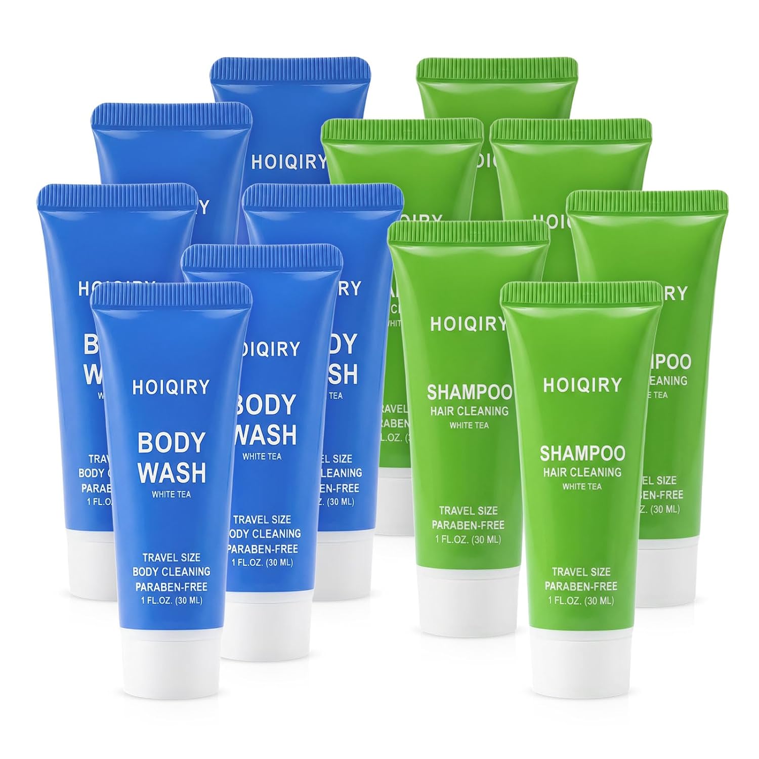 Travel Size Shampoo and Body Wash Set - 30ml Mini Toiletries