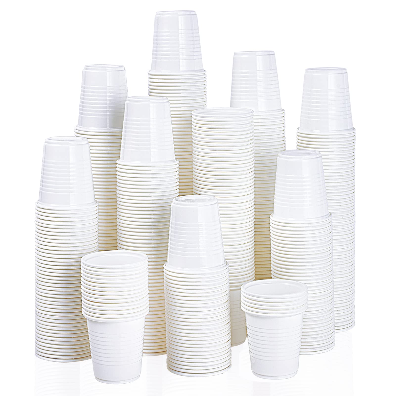 Buy 100 PACK Plastic Measuring Cups, 8 oz Disposable Mixing Cups with