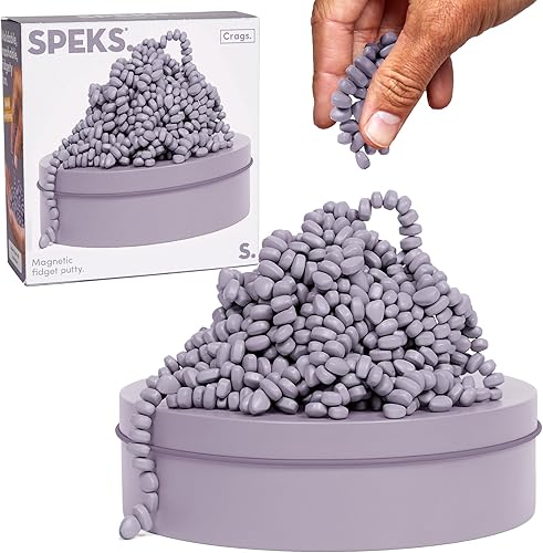 Miniatura 122 de Speks Crags- Masilla de ferrita, + de 500 piedras de ferrita en una lata, juguete de escritorio antiestrés p/la ansiedad, p/adultos y adolescentes