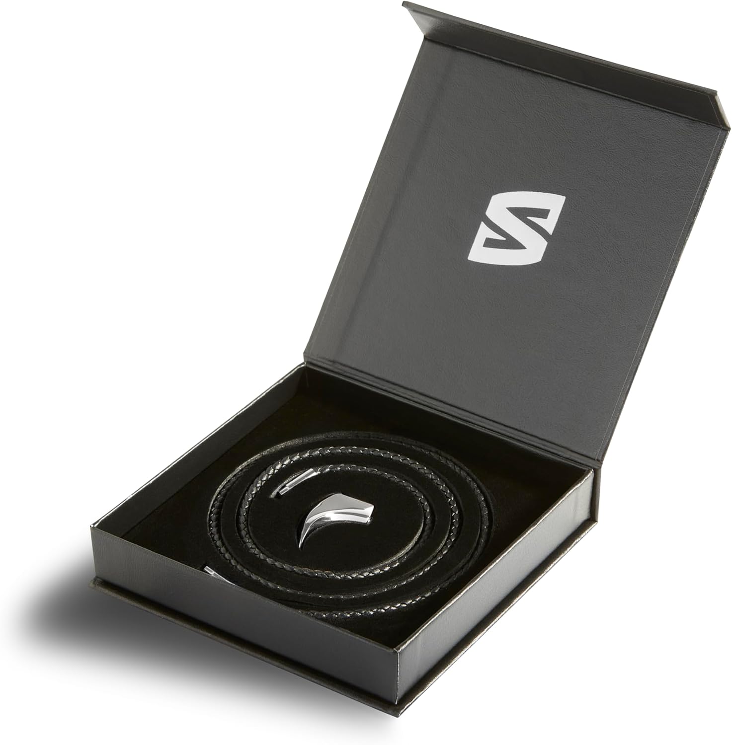 SERASAR Premium Leather Necklace Men | Stainless Steel Pendant | Secure Clasp | Three Colors | Jewelry Box Included - Image 2