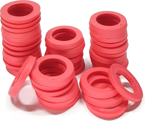 Juego de 44 juntas de manguera de jardín, arandelas de goma gruesas para todas las mangueras de jardín estándar de 34 pulgadas y accesorios de grifo
